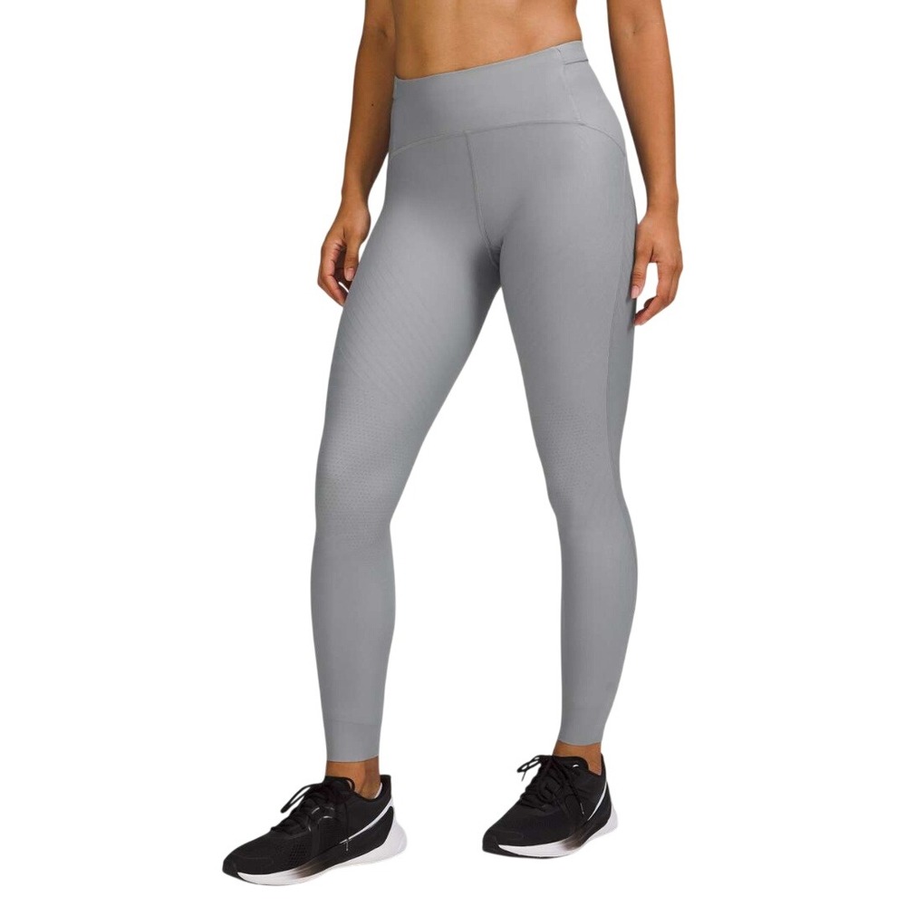 Lululemon Women's Rhino Grey SenseKnit Running High Rise 28" Tight Size 2